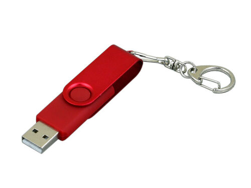 USB 2.0- флешка промо на 8 Гб с поворотным механизмом и однотонн 2