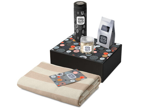 Подарочный набор «Re:y. Warm» с пледом, термосом и чаем 1