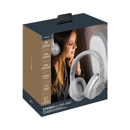 Беспроводные накладные наушники Stereo Ultra ANC, BT 5.4, ANC/EN 5