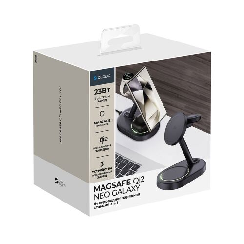 Беспроводная зарядная станция 3 в 1 MagSafe QI2 NEO Galaxy 5