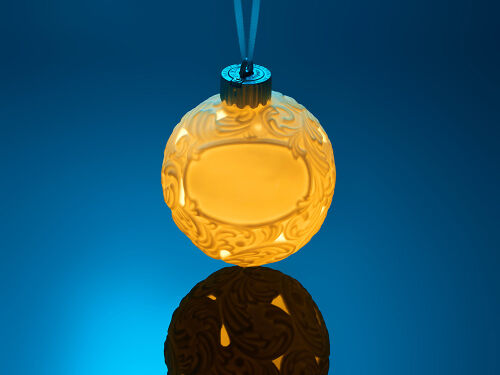 Шар новогодний с подсветкой и зоной для персонализации 7