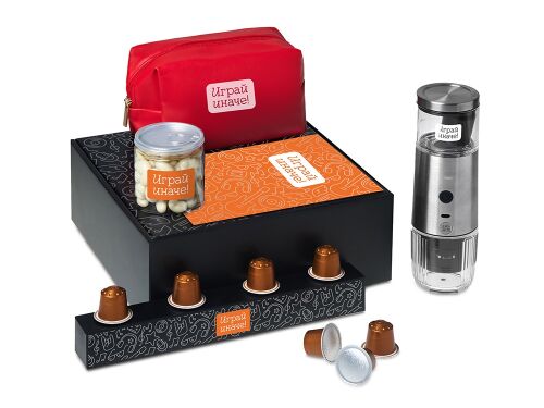 Подарочный набор «Re:y. Boost» с кофемашиной, капсулами и космет 1