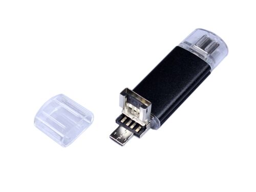 USB 2.0/micro USB/Type-C- флешка на 64 Гб 3