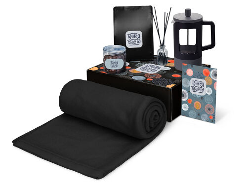 Подарочный набор «Re:y. Vive» с пледом, френч-прессом и кофе 1