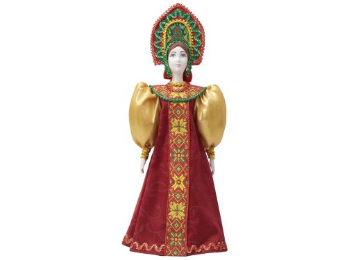 Подарочный набор: кукла фарфоровая, чай "Малина с мятой" 4