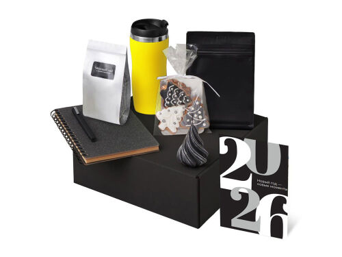 Подарочный набор «Re:Charge» с термокружкой, кофе и блокнотом 1