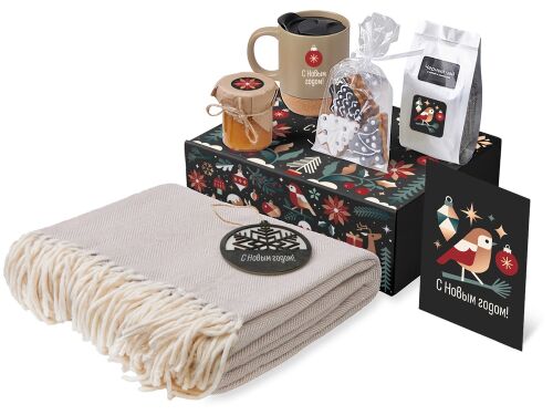 Подарочный набор «Re:Nest» с пледом, кружкой и вареньем 1