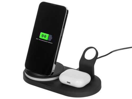 Складная зарядная станция с беспроводной зарядкой «Flashport», 1 10