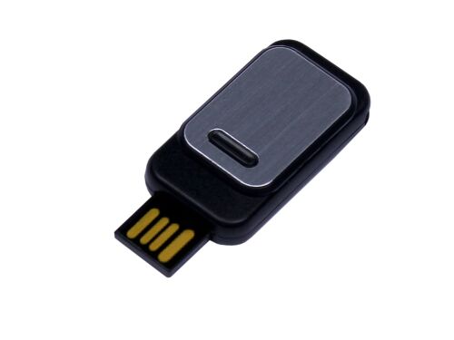 USB 2.0- флешка промо на 32 Гб прямоугольной формы, выдвижной ме 1