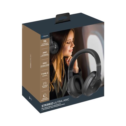 Беспроводные накладные наушники Stereo Ultra ANC, BT 5.4, ANC/EN 6