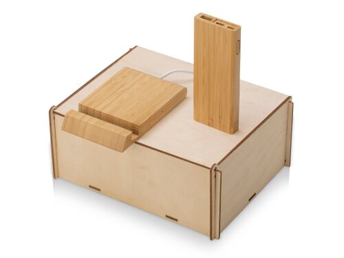 Подарочный набор с БЗУ и внешним аккумулятором «Bamboo Set» 1 Подарочный набор с БЗУ и внешним аккумулятором «Bamboo Set» 1