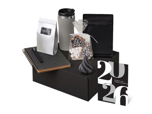 Подарочный набор «Re:Charge» с термокружкой, кофе и блокнотом 1