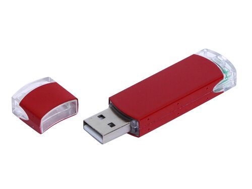 USB 2.0- флешка промо на 16 Гб прямоугольной классической формы 1