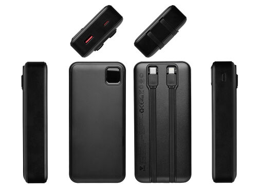 Внешний аккумулятор со встроенными кабелями «Фрэйм Про», быстрая 2