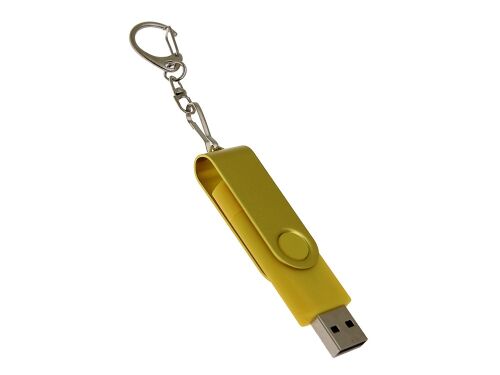 USB 2.0- флешка на 64 Гб с поворотным механизмом и дополнительны 3