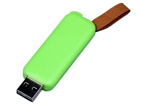 USB 2.0- флешка промо на 32 Гб прямоугольной формы, выдвижной ме 1