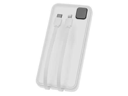 Внешний аккумулятор со встроенными кабелями «Фрэйм», 10000мач 4