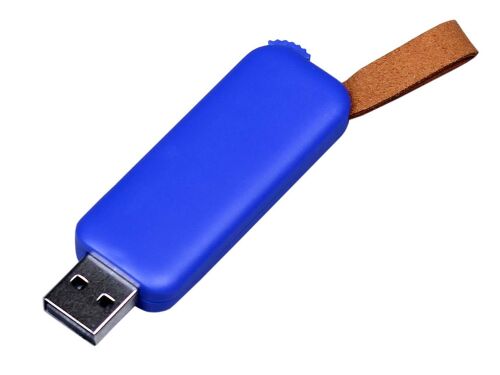 USB 2.0- флешка промо на 32 Гб прямоугольной формы, выдвижной ме 1