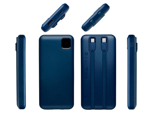 Внешний аккумулятор со встроенными кабелями «Фрэйм», 10000мач 2