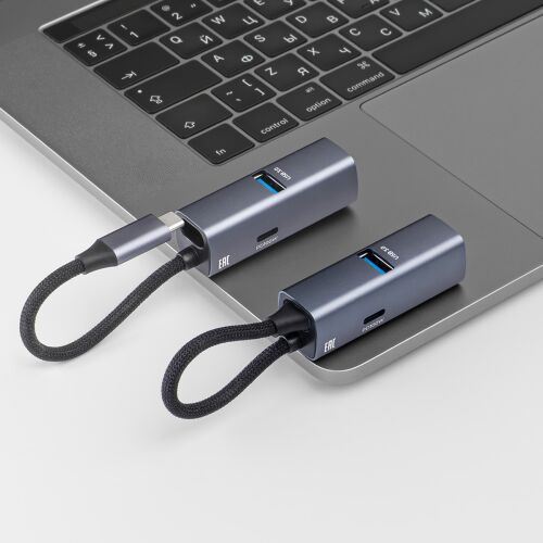 USB-хаб 3 в 1 USB-C - USB-A3.0 + USB-C PD100Вт + HDMI 4