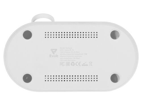 Складная зарядная станция с беспроводной зарядкой «Flashport», 1 2 Складная зарядная станция с беспроводной зарядкой «Flashport», 1 2