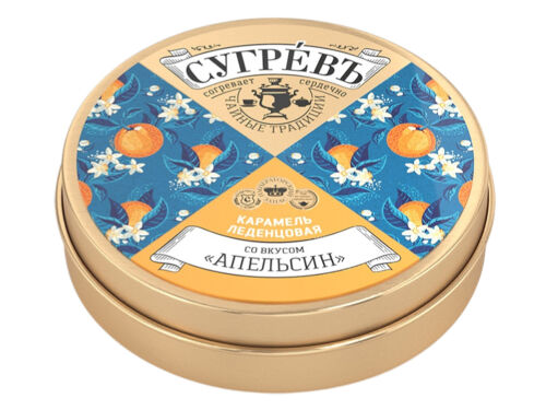 Карамель леденцовая со вкусом апельсина в банке 3 Карамель леденцовая со вкусом апельсина в банке 3