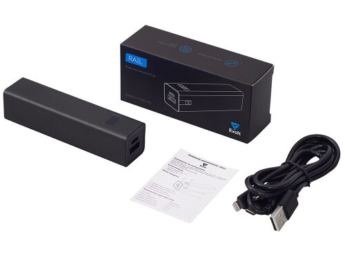 Внешний аккумулятор «Rail» c дисплеем, 5000 mAh 6