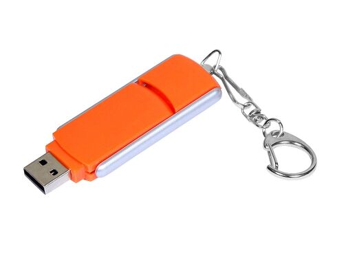 USB 2.0- флешка промо на 32 Гб с прямоугольной формы с выдвижным 2