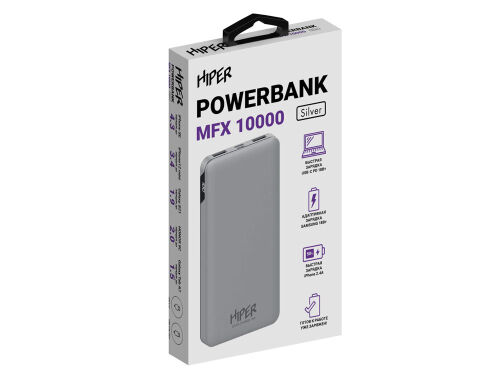 Портативный внешний аккумулятор «MFX», 10000 mAh 4