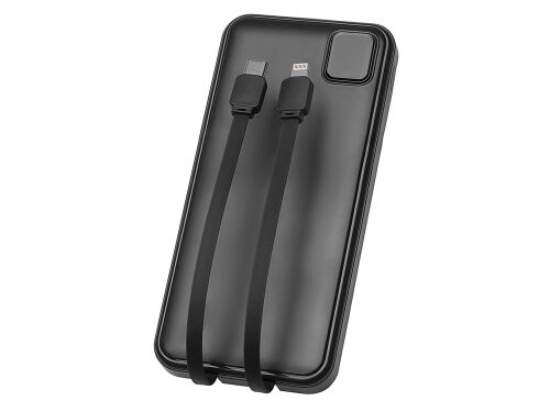 Внешний аккумулятор со встроенными кабелями «Фрэйм», 10000мач 4