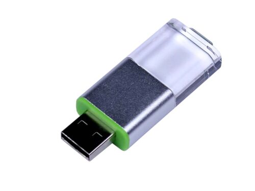 USB 2.0- флешка промо на 32 Гб прямоугольной формы, выдвижной ме 1