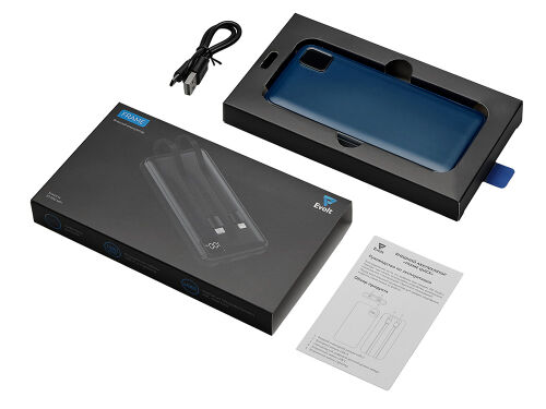 Внешний аккумулятор со встроенными кабелями «Фрэйм», 10000мач 6