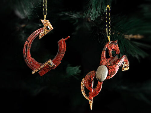 Набор елочных игрушек: Лошадь, Подкова 3