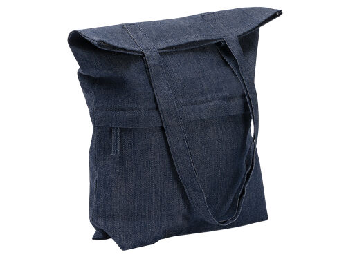 Сумка из переработанной джинсовой ткани «Кирк» с передним карман 2