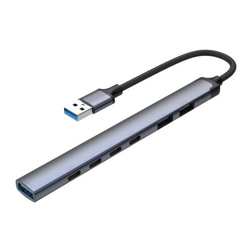 USB-хаб USB-A 3.0 + 2xUSB-A 2.0 + 4xUSB-C 2