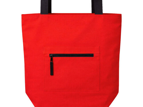 Сумка на молнии Zipper Neo из хлопка 280 г c карманом на молнии  5