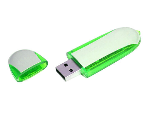 USB 2.0- флешка промо на 4 Гб овальной формы 2