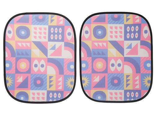 Комплект из 2-х автомобильных солнцезащитных экранов с возможнос 5