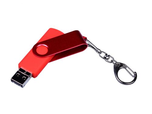 USB 2.0/micro USB/Type-С- флешка на 16 Гб 3-в-1 с поворотным мех 4