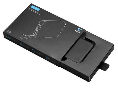 Внешний аккумулятор со встроенным кабелем USB-C «Дэнси», 5000 мА 5