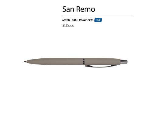 Ручка металлическая шариковая «San Remo», софт-тач 2 Ручка металлическая шариковая «San Remo», софт-тач 2