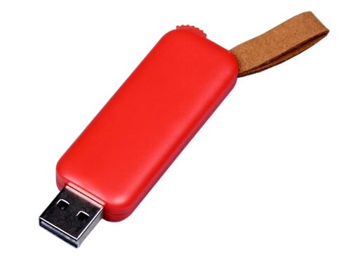 USB 3.0- флешка промо на 128 Гб прямоугольной формы, выдвижной м 1