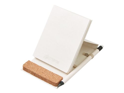 Блокнот А6 «Milky S» с подставкой из пробки 3