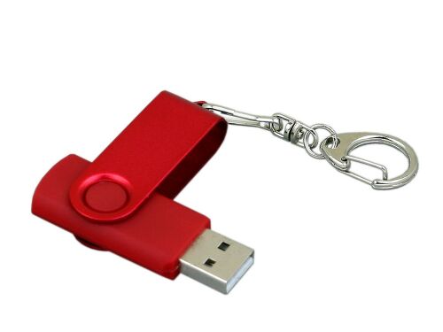 USB 2.0- флешка промо на 64 Гб с поворотным механизмом и однотон 3