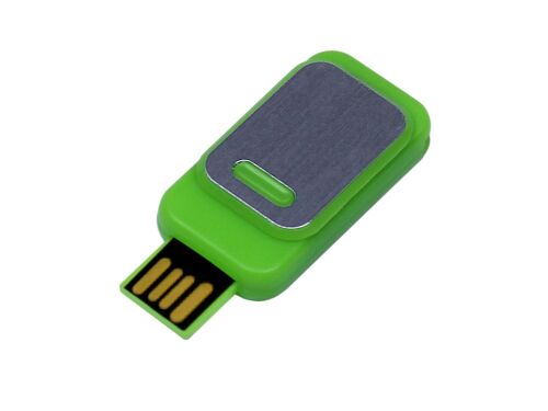 USB 2.0- флешка промо на 8 Гб прямоугольной формы, выдвижной мех 1