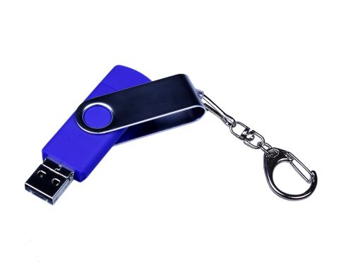 USB 2.0/micro USB/Type-C- флешка на 32 Гб c поворотным механизмо 2