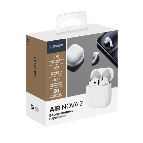 Беспроводные наушники с микрофоном Air Nova 2, TWS, BT5.4, 300 м 5