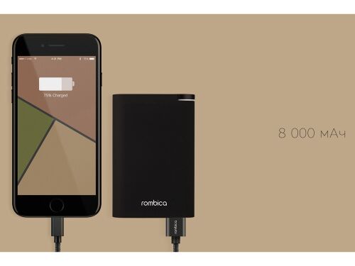 Внешний аккумулятор «NEO Alfa Black», 8000mAh 6