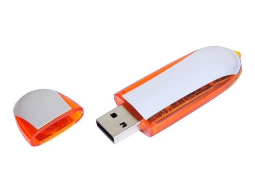 USB 2.0- флешка промо на 64 Гб овальной формы 2