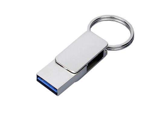USB 2.0- флешка «Mercury» на 128 Гб с поворотным механизмом и до 2